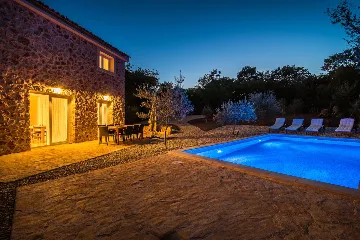 Stone Villa with Pool for 6 in Vrbnik