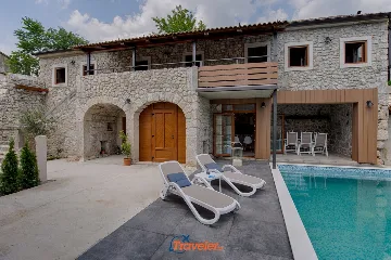 Tribalj Stone Villa with Private Pool for Up to 8