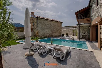 Tribalj Stone Villa with Private Pool for Up to 8