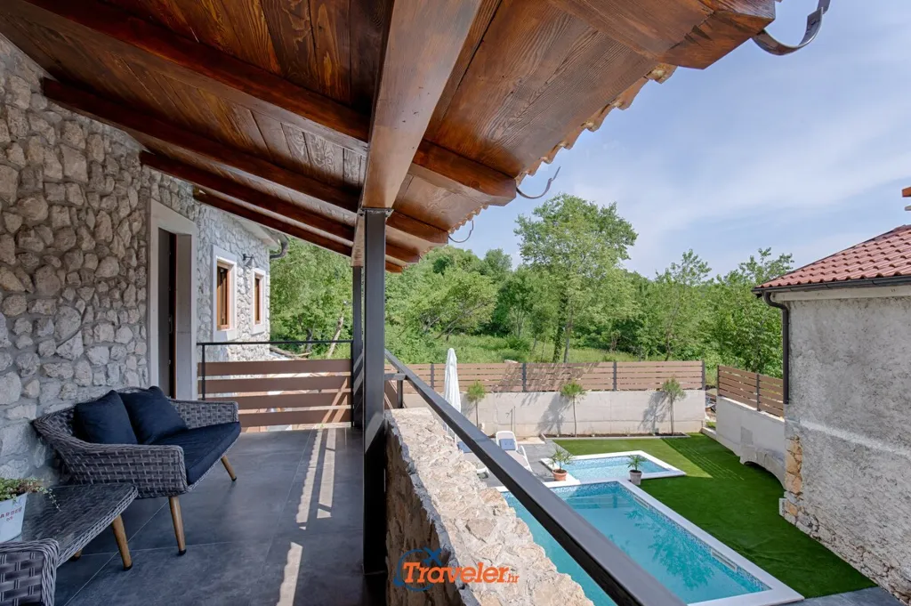 Tribalj Stone Villa with Private Pool for Up to 8