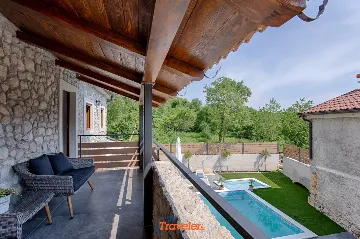 Tribalj Stone Villa with Private Pool for Up to 8
