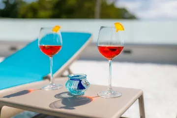 Zaton Villa with Pool and Sea-View Roof Terrace