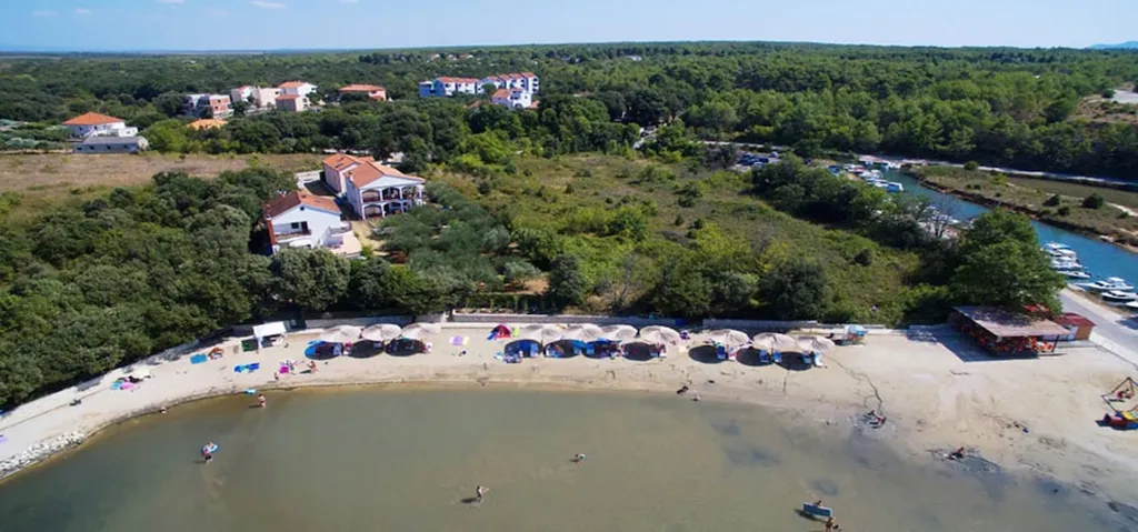 Zaton Villa with Pool and Sea-View Roof Terrace