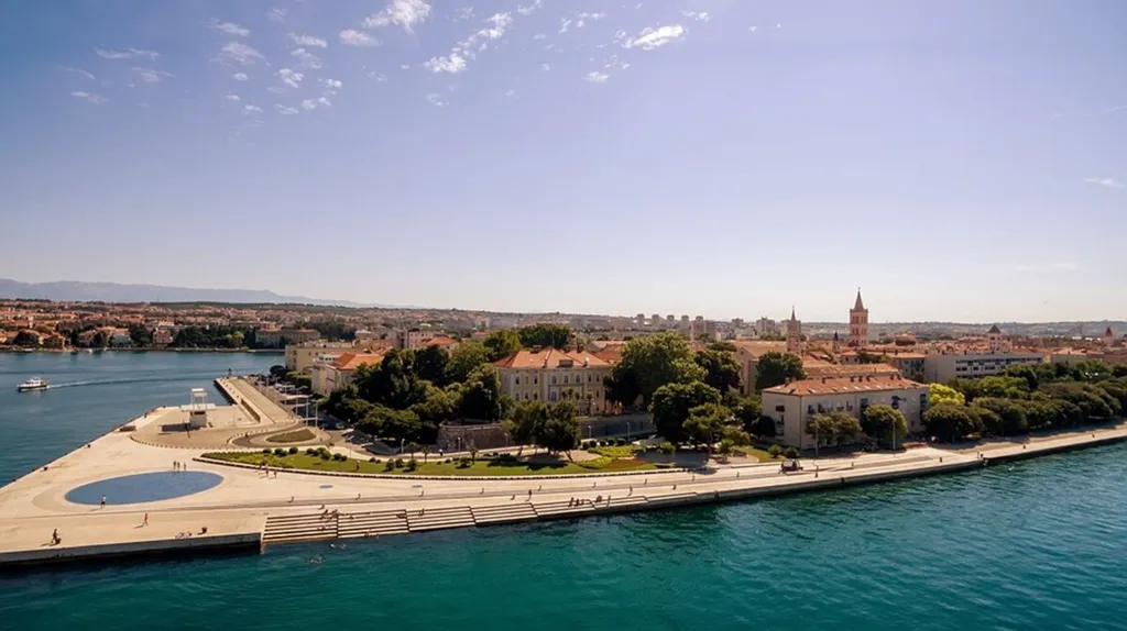 Zaton Villa with Pool and Sea-View Roof Terrace