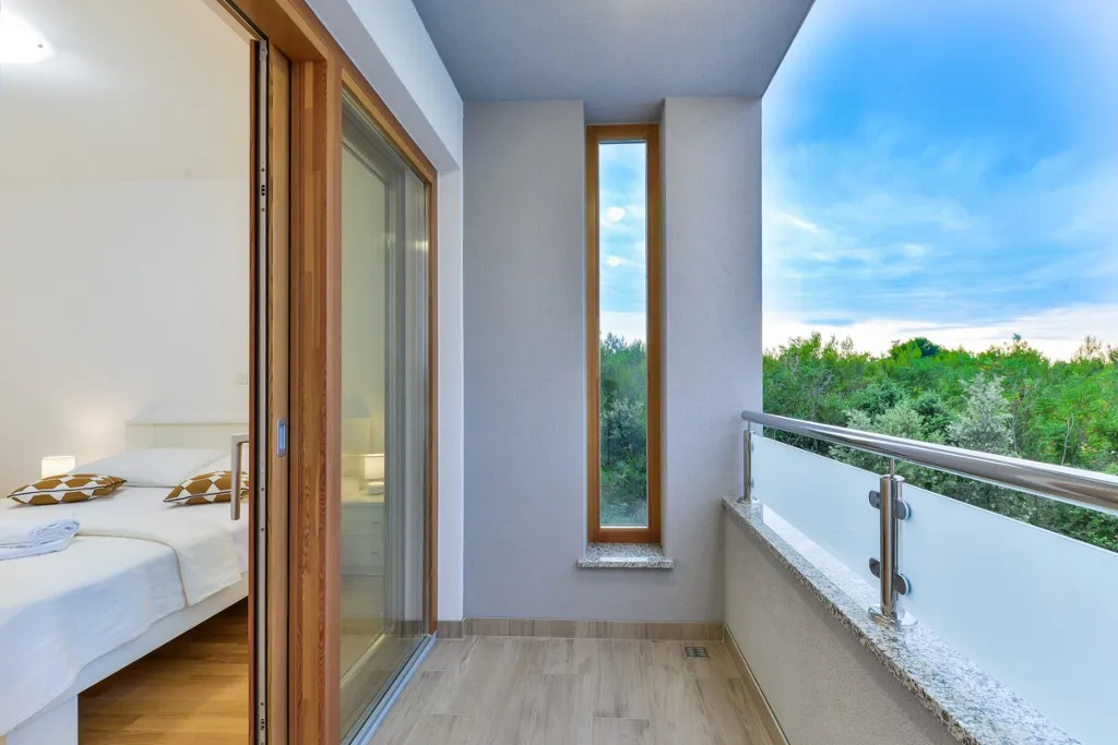 Zaton Villa with Pool and Sea-View Roof Terrace