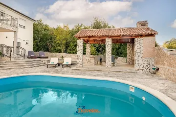 Villa with Pool and Sea View in Donja Hlapa