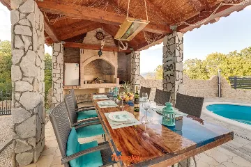 Villa with Pool and Sea View in Donja Hlapa