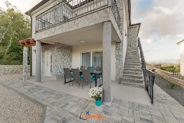 Villa with Pool and Sea View in Donja Hlapa