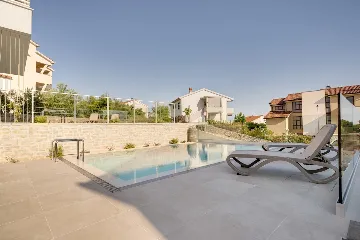 Modern Semi-Detached House in Krk for 6 Guests
