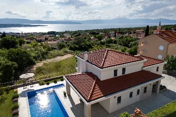 House in Sveti Vid for 8 guests with sea view pool