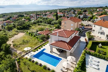 House in Sveti Vid for 8 guests with sea view pool