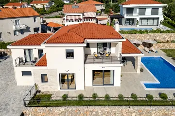 House in Sveti Vid for 8 guests with sea view pool