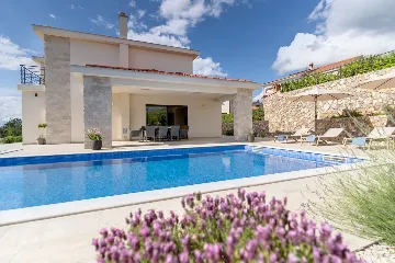 House in Sveti Vid for 8 guests with sea view pool