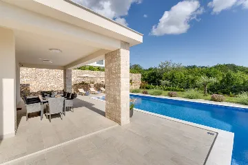 House in Sveti Vid for 8 guests with sea view pool