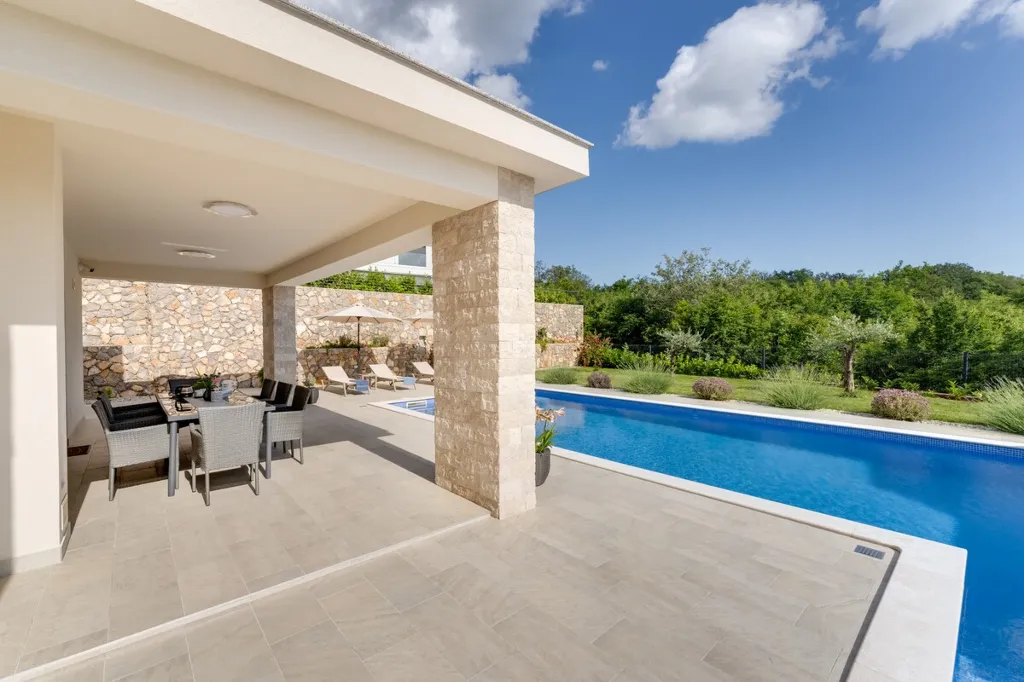House in Sveti Vid for 8 guests with sea view pool