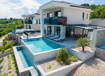 Villa in Vrbnik with Sea-View Infinity Pool