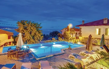 Stone Villa with Pool and Kvarner Bay View, Ičići