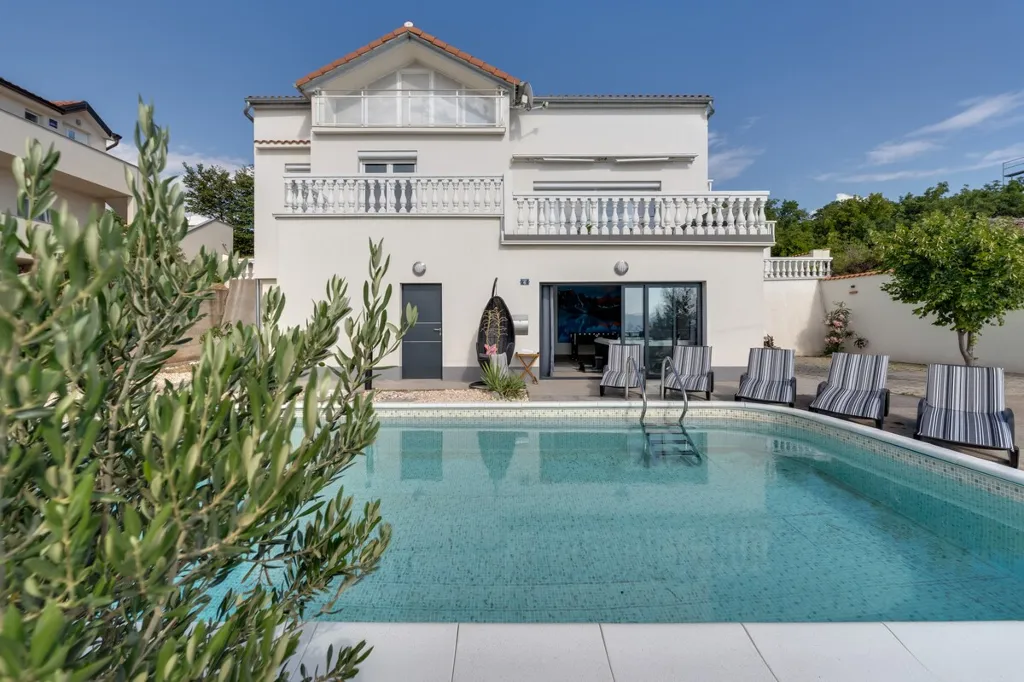 Senj House with Panoramic Sea Views & Heated Pool