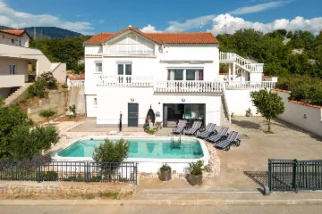 Senj House with Panoramic Sea Views & Heated Pool