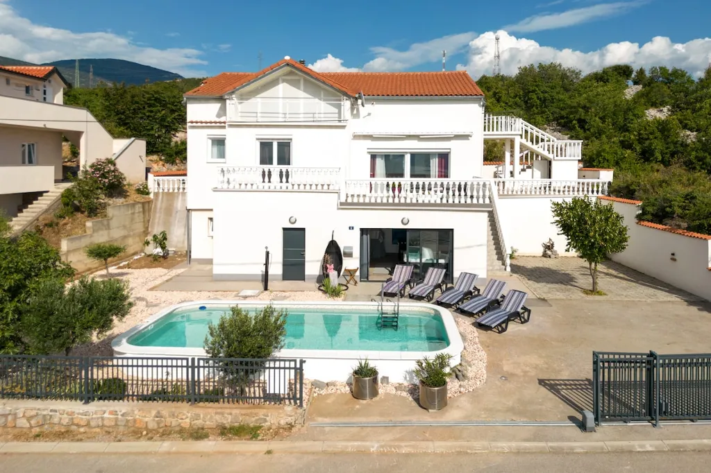 Senj House with Panoramic Sea Views & Heated Pool