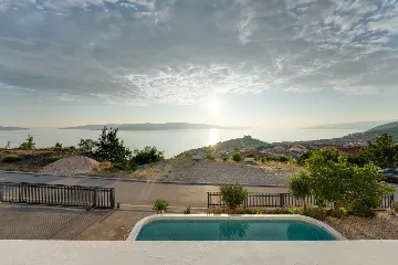Senj House with Panoramic Sea Views & Heated Pool