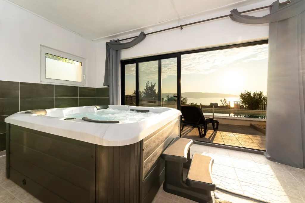 Senj House with Panoramic Sea Views & Heated Pool