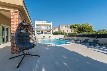 Privlaka Sea-Front Villa with Heated Pool & Jacuzzi