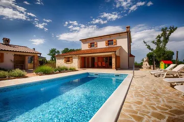 Dobrinj Villa with Private Pool and Garden Playground