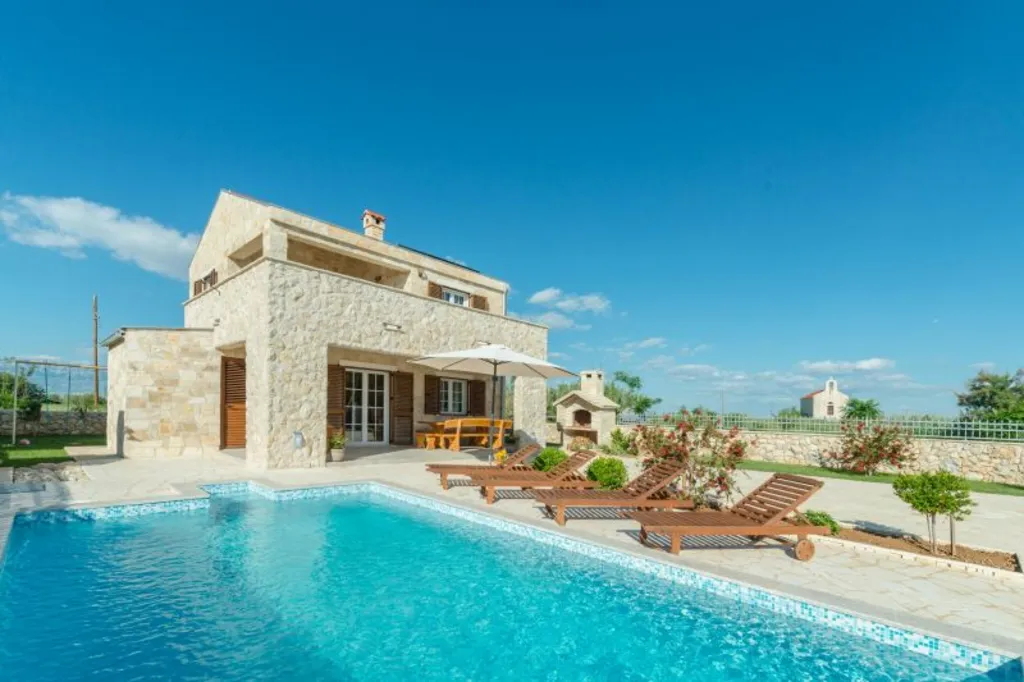 Privlaka Villa with Private Pool and Sea View