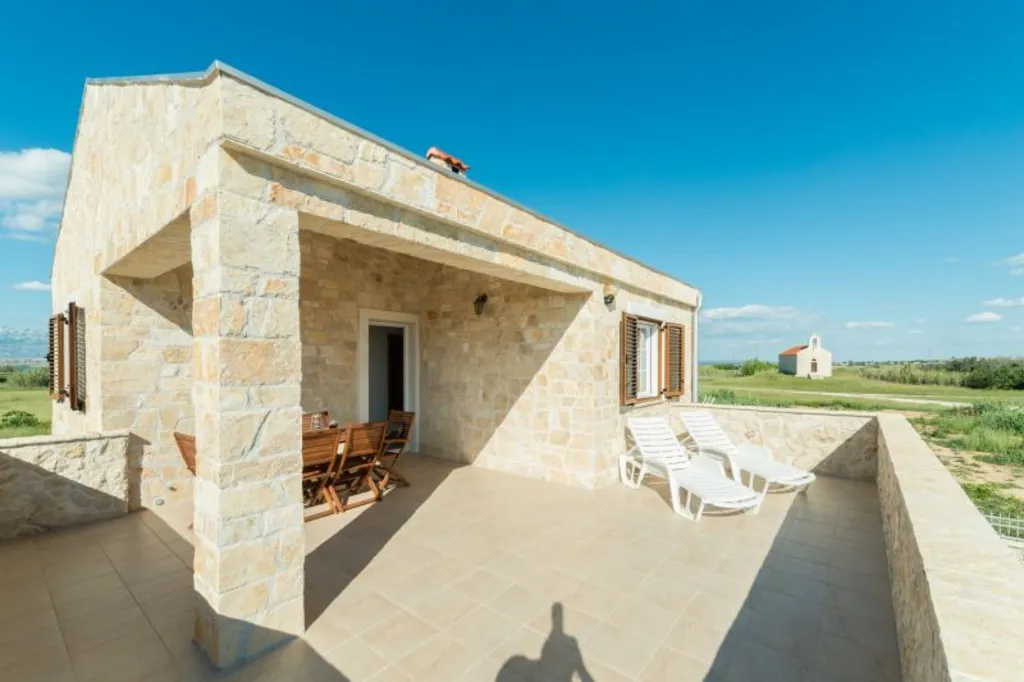 Stone Villa in Privlaka for Up to 8 Guests