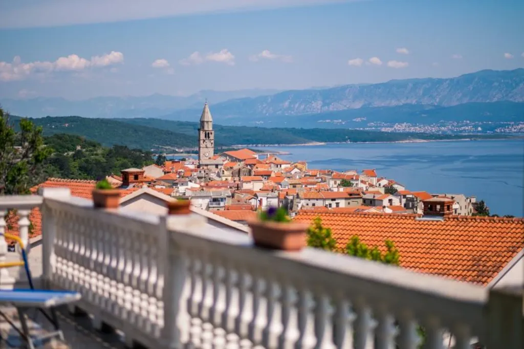 Vrbnik Apartment with Sea-View Pool & Terrace