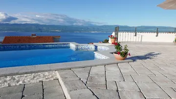 Vrbnik Apartment with Sea-View Pool & Terrace