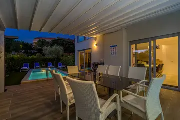 Malinska Villa with Pool and Sea View