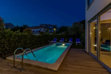 Malinska Villa with Pool and Sea View