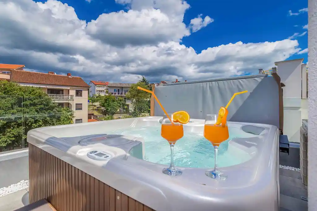 Malinska Villa with Pool and Sea View