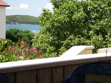 Sea View Apartment in Rab-Barbat for 6 Guests