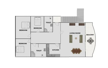 3-Bedroom Apartment with Pool Access in Pula