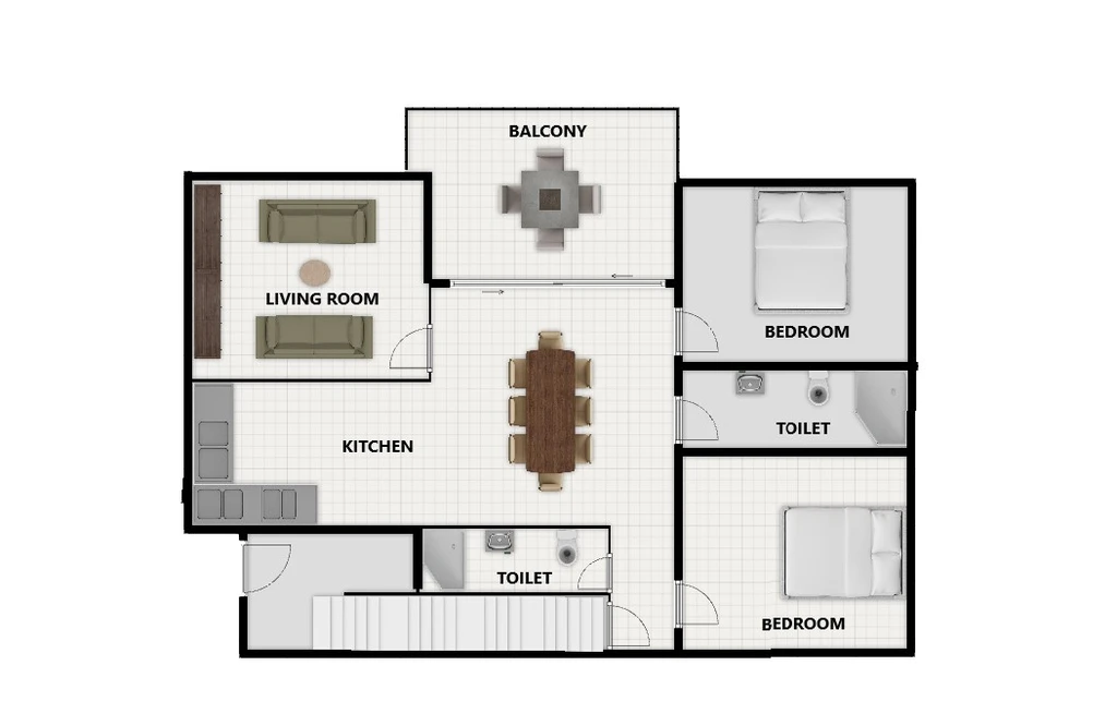 2-Bedroom Apartment for 4 Guests in Pula