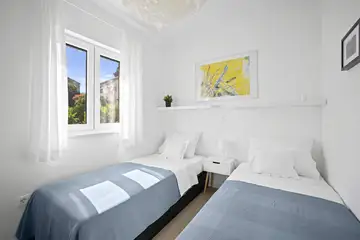 Two-Bedroom Apartment in Trogir with Sea View Balcony