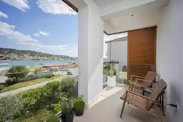 Two-Bedroom Apartment in Trogir with Sea View Balcony
