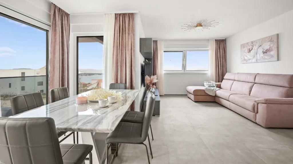 Apartment in Okrug Gornji with Private Terrace