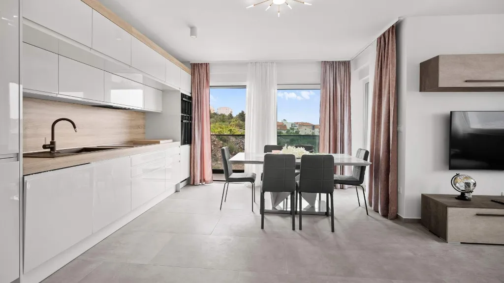 Apartment in Okrug Gornji with Private Terrace