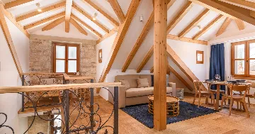 Rooftop One-Bedroom Apartment in Trogir for 4