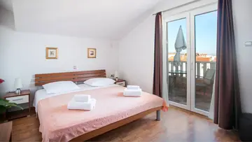 Seget Donji Beachside Studio with Balcony for 2