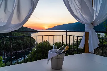 Seaside Infinity Villa with Private Estate, Molunat