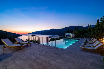 Seaside Infinity Villa with Private Estate, Molunat