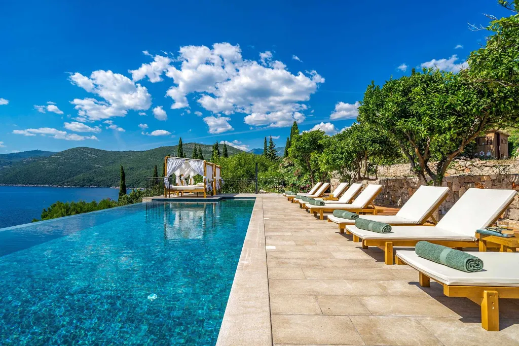 Seaside Infinity Villa with Private Estate, Molunat