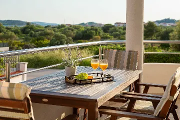 Contemporary Poolside Apartment in Vodice