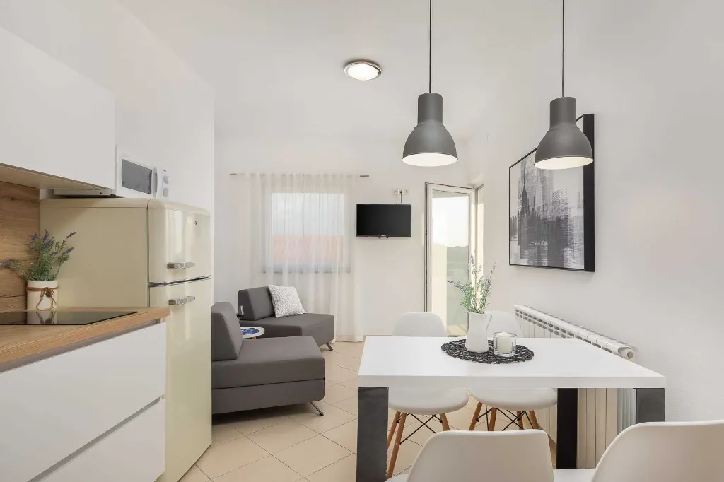 Contemporary Poolside Apartment in Vodice