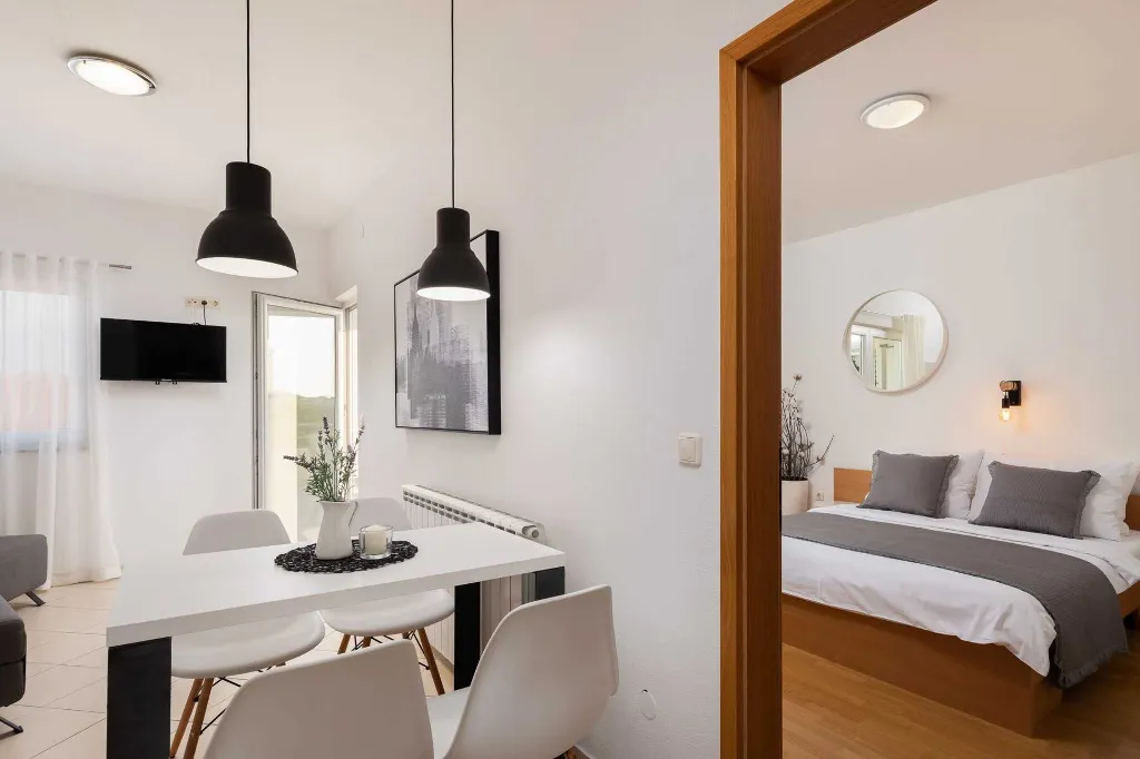 Contemporary Poolside Apartment in Vodice